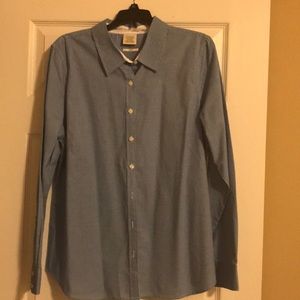 Beautiful Blue Gingham Button Down Dress shirt